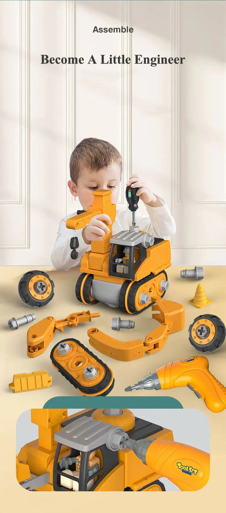 Kids' Engineering Drill Tool Set