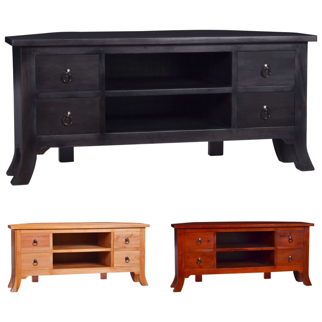 vidaXL TV Stand TV Unit Sideboard TV Console Media Unit Solid Mahogany Wood