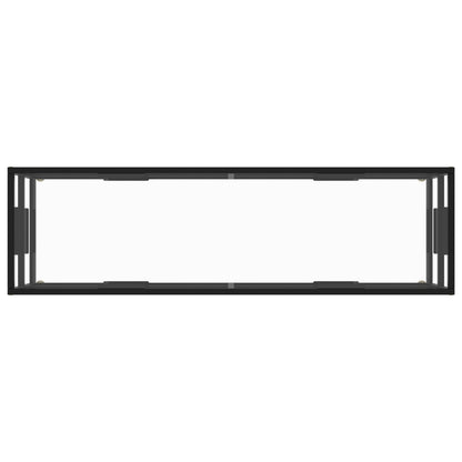 vidaXL TV Stand with Tempered Glass Entertainment Center Media Unit Sideboard
