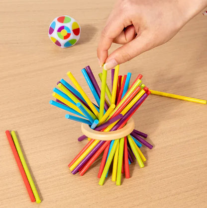 Wooden Stick Tower Balance Game