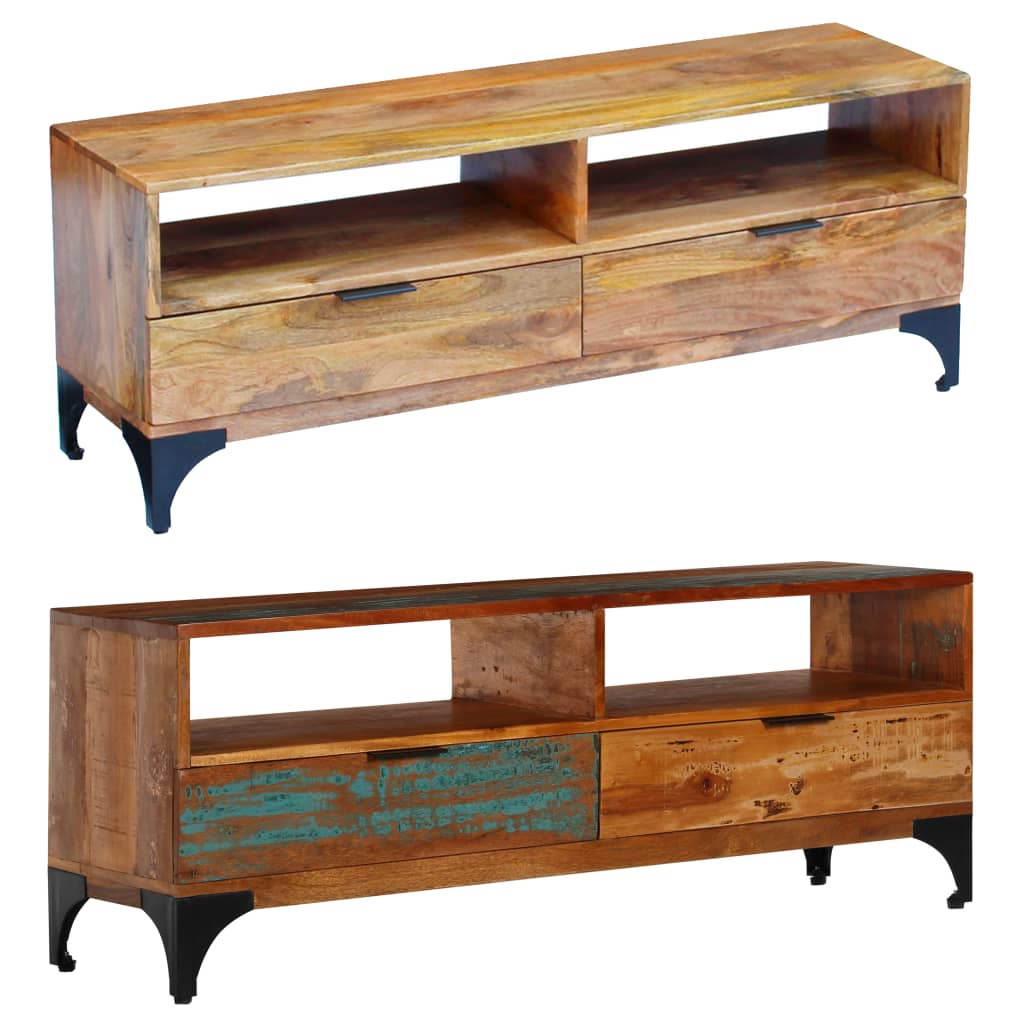 vidaXL TV Stand Monitor Stand Desktop Stand TV Console Media Unit Mango Wood