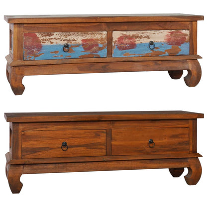 vidaXL TV Stand TV Unit Sideboard TV Console Media Unit Reclaimed Teak Wood