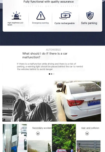 LED Triangular Warning Light